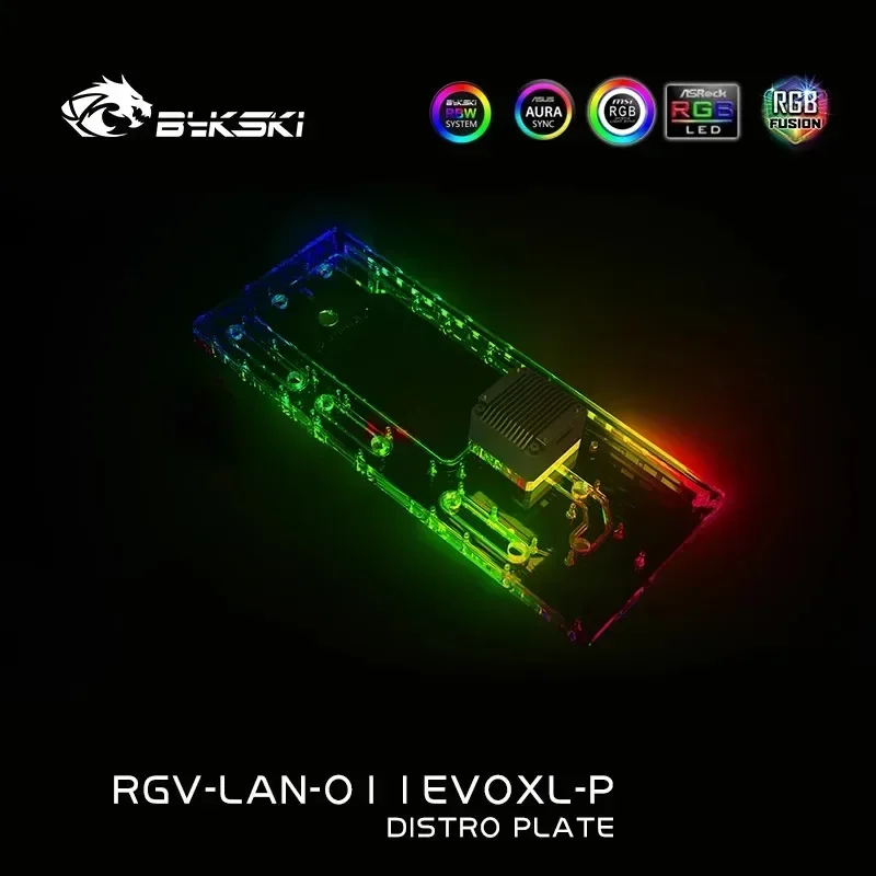Distro Plate Ddc Pump Combo - Bykski plaque de distribution acrylique/carte pour