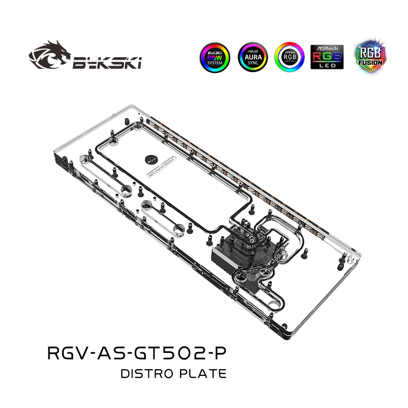 Bykski-Plaque de Distro en Acr - Distro Plate Ddc Pump Combo avis et prix